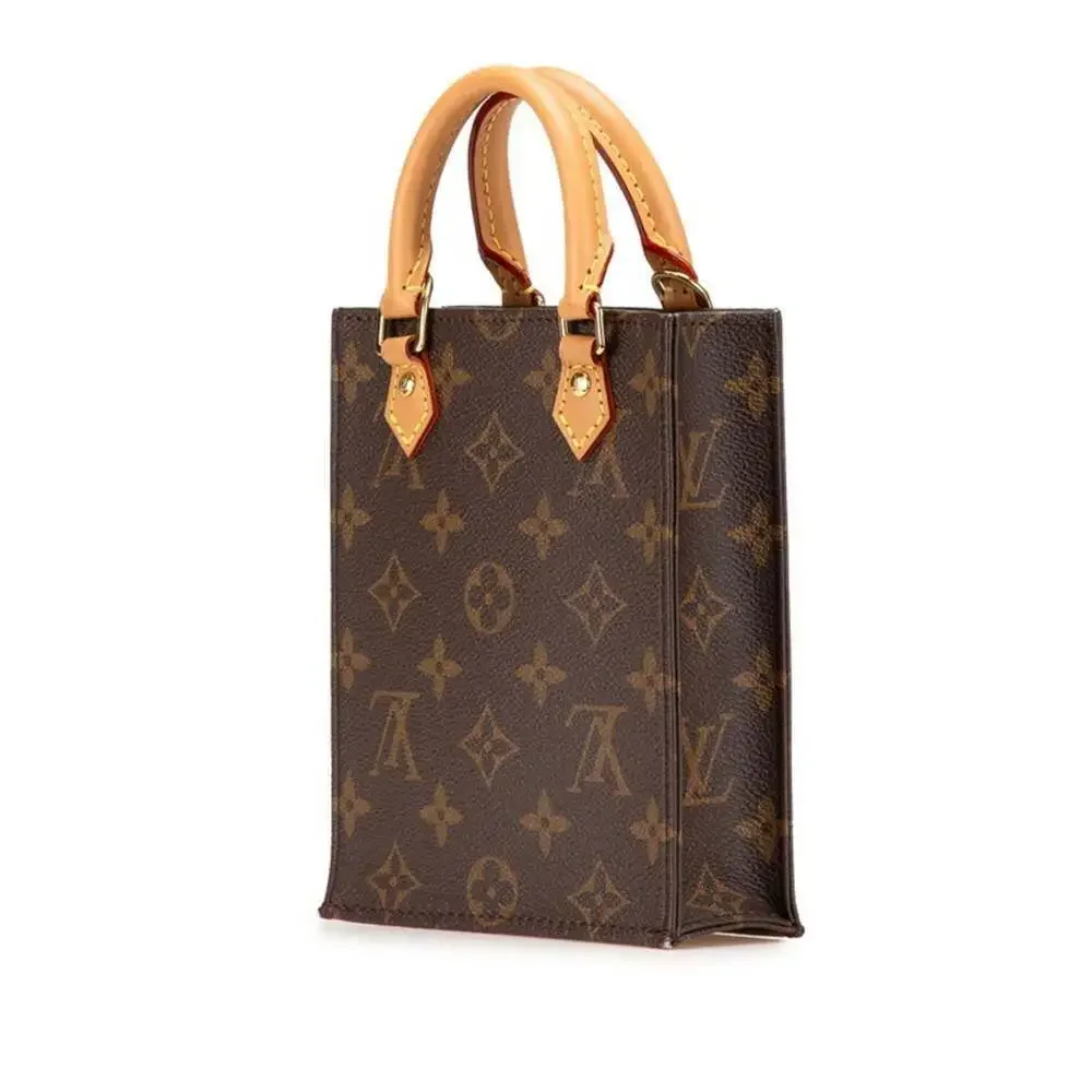 LOUIS VUITTON Authentic Brown Monogram Leather Shoulder Bag